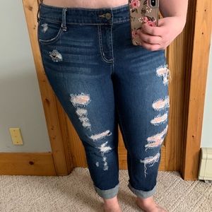 Torrid distressed boyfriend Capri